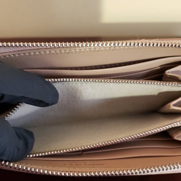 JIMMY CHOO BALLET PINK SOFT GRAINED GOAT LEATHER WALLET - Picture 11 of 15